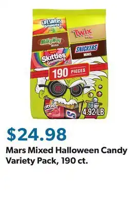 Sam's Club Mars Mixed Halloween Candy Variety Pack, 190 ct offer