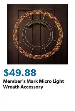 Sam's Club Member's Mark Micro Light Wreath Accessory offer