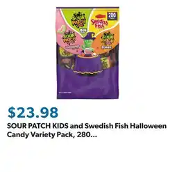 Sam's Club SOUR PATCH KIDS and Swedish Fish Halloween Candy Variety Pack, 280 pcs offer