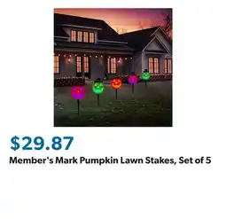 Sam's Club Member's Mark Pumpkin Lawn Stakes, Set of 5 offer