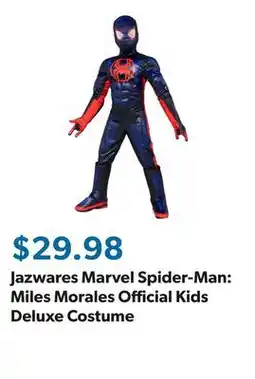Sam's Club Jazwares Marvel Spider-Man: Miles Morales Official Kids Deluxe Costume offer