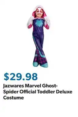 Sam's Club Jazwares Marvel Ghost-Spider Official Toddler Deluxe Costume offer