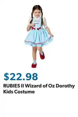 Sam's Club RUBIES II Wizard of Oz Dorothy Kids Costume offer