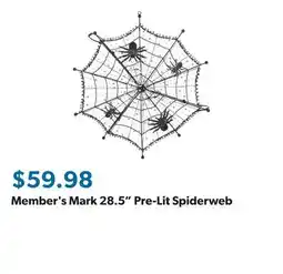 Sam's Club Member's Mark 28.5 Pre-Lit Spiderweb offer