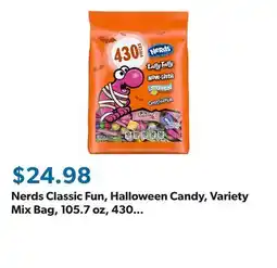 Sam's Club Nerds Classic Fun, Halloween Candy, Variety Mix Bag, 105.7 oz, 430 pcs offer