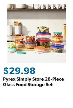 Sam's Club Pyrex Simply Store 28-Piece Glass Food Storage Set offer