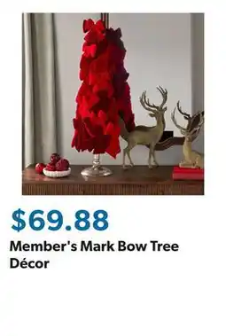 Sam's Club Member's Mark Bow Tree Décor offer