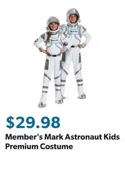 Sam's Club Member's Mark Astronaut Kids Premium Costume offer