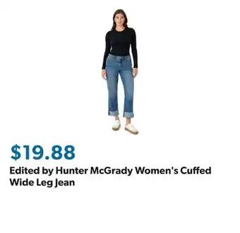 Sam's Club Edited by Hunter McGrady Women's Cuffed Wide Leg Jean offer
