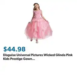 Sam's Club Disguise Universal Pictures Wicked Glinda Pink Kids Prestige Gown Costume offer