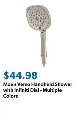 Sam's Club Moen Verso Handheld Shower with Infiniti Dial - Multiple Colors offer