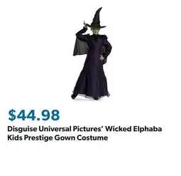 Sam's Club Disguise Universal Pictures' Wicked Elphaba Kids Prestige Gown Costume offer