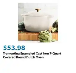 Sam's Club Tramontina Enameled Cast Iron 7-Quart Covered Round Dutch Oven offer