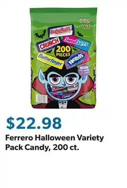 Sam's Club Ferrero Halloween Variety Pack Candy, 200 ct offer