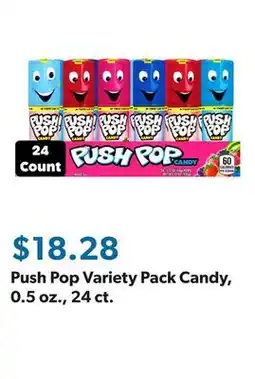 Sam's Club Push Pop Variety Pack Candy, 0.5 oz., 24 ct offer