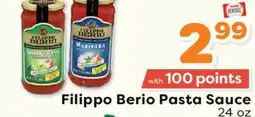 Weis Markets Filippo Berio Pasta Sauce offer