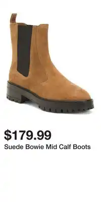 TJ Maxx Suede Bowie Mid Calf Boots offer