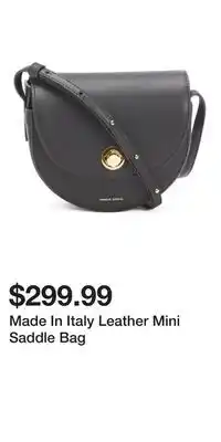 TJ Maxx Made In Italy Leather Mini Saddle Bag offer