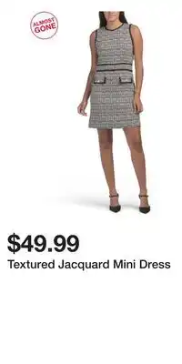 TJ Maxx Textured Jacquard Mini Dress offer