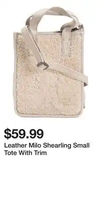 TJ Maxx Leather Milo Shearling Small Tote With Trim offer