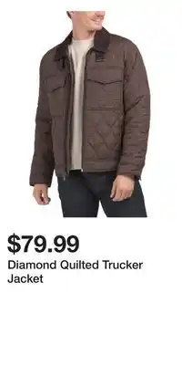 TJ Maxx Diamond Quilted Trucker Jacket offer