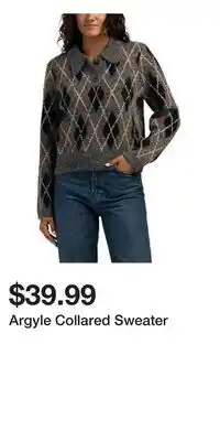 TJ Maxx Argyle Collared Sweater offer