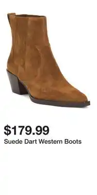 TJ Maxx Suede Dart Western Boots offer