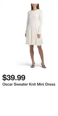 TJ Maxx Oscar Sweater Knit Mini Dress offer