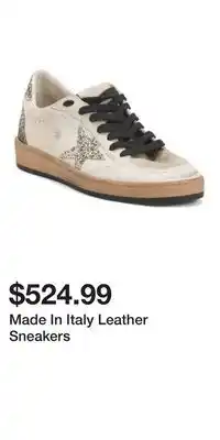 TJ Maxx Made In Italy Leather Sneakers offer