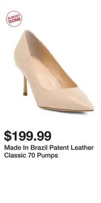 TJ Maxx Made In Brazil Patent Leather Classic 70 Pumps offer