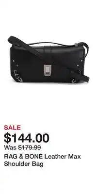 TJ Maxx RAG & BONE Leather Max Shoulder Bag offer