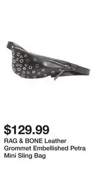 TJ Maxx RAG & BONE Leather Grommet Embellished Petra Mini Sling Bag offer