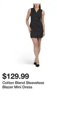TJ Maxx Cotton Blend Sleeveless Blazer Mini Dress offer