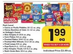 Safeway Post Cereal offer