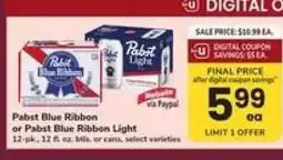 Safeway Pabst Blue Ribbon or Pabst Blue Ribbon Light offer