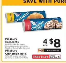 ShopRite Pillsbury Crescents & Cinnamon Rolls offer