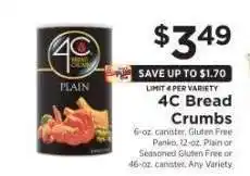 ShopRite 4C Bread Crumbs offer