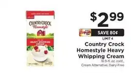 ShopRite Country Crock Homestyle Heavy Whipping Cream offer