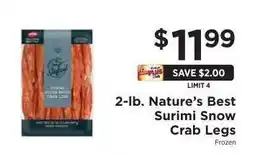 ShopRite Nature's Best Surimi Snow Crab Legs offer