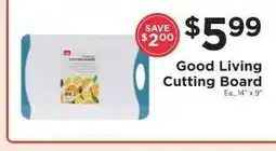 ShopRite Good Living Cutting Board offer
