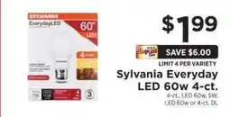 ShopRite Sylvania Everyday LED 60W 4-Ct offer