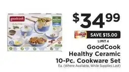 ShopRite GoodCook Healthy Ceramic 10-Pc. Cookware Set offer