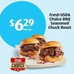 Aldi Fresh USDA Choice BBQ Seasoned Chuck Roast offer