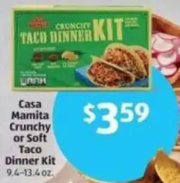Aldi Casa Mamita Crunchy or Soft Taco Dinner Kit offer