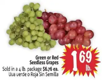 Foodmaxx Green or Red Seedless Grapes offer