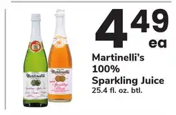 ACME Martinelli's 100% Sparkling Juice offer
