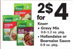 ACME Knorr • Gravy Mix 0.6-1.2 oz. pkg. • Hollandaise or Bearnaise Sauce 0.9 oz. pkg offer