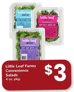 ACME Little Leaf Farms Convenience Salads offer