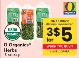 ACME O Organics Herbs offer