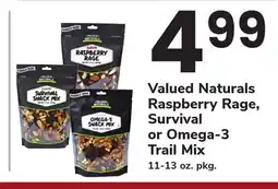 ACME Valued Naturals Raspberry Rage, Survival or Omega-3 Trail Mix offer